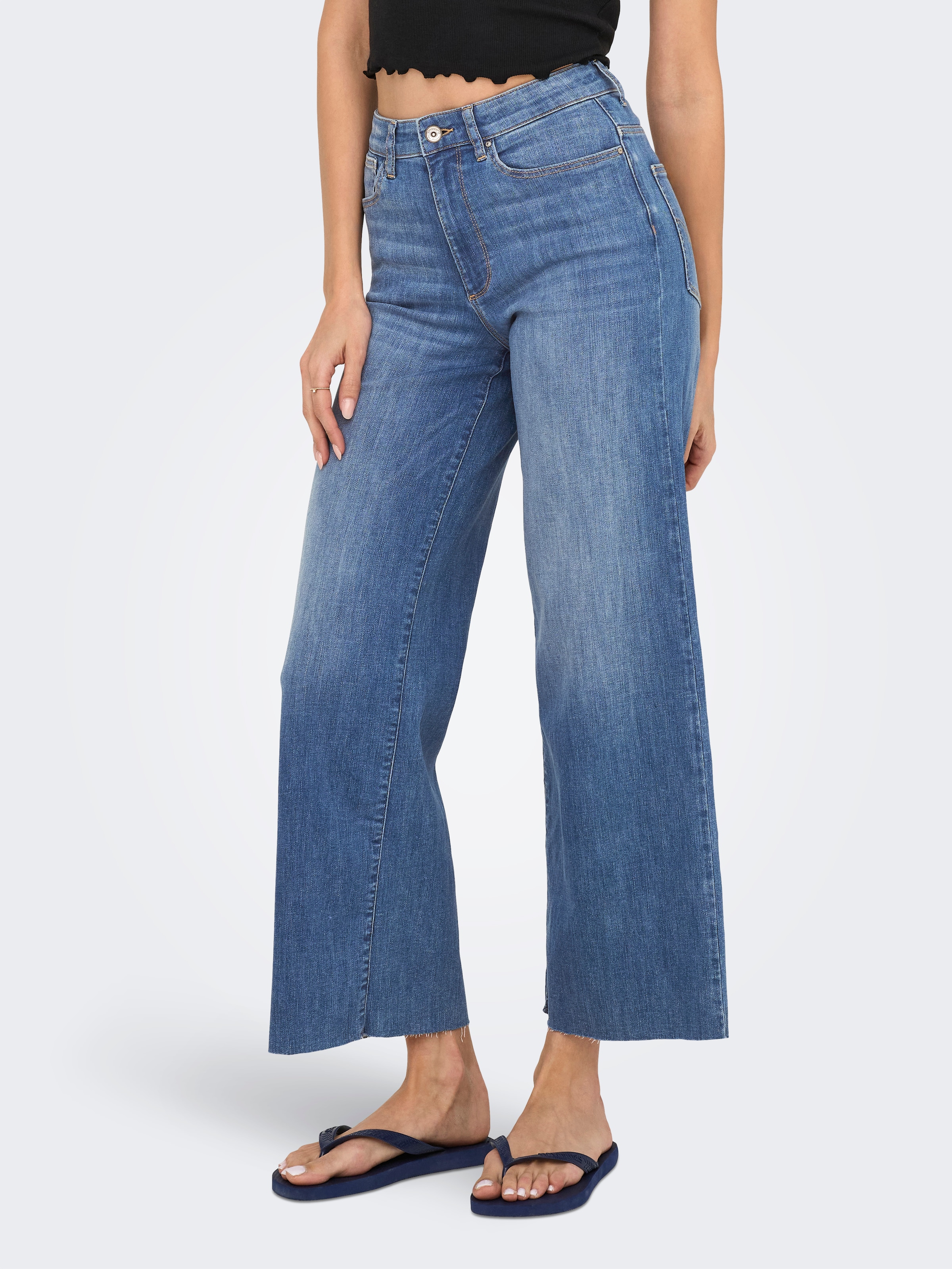 ONLY High-waist-Jeans »ONLANN-MADISON HW CROP WD DNM SOO618NOOS«