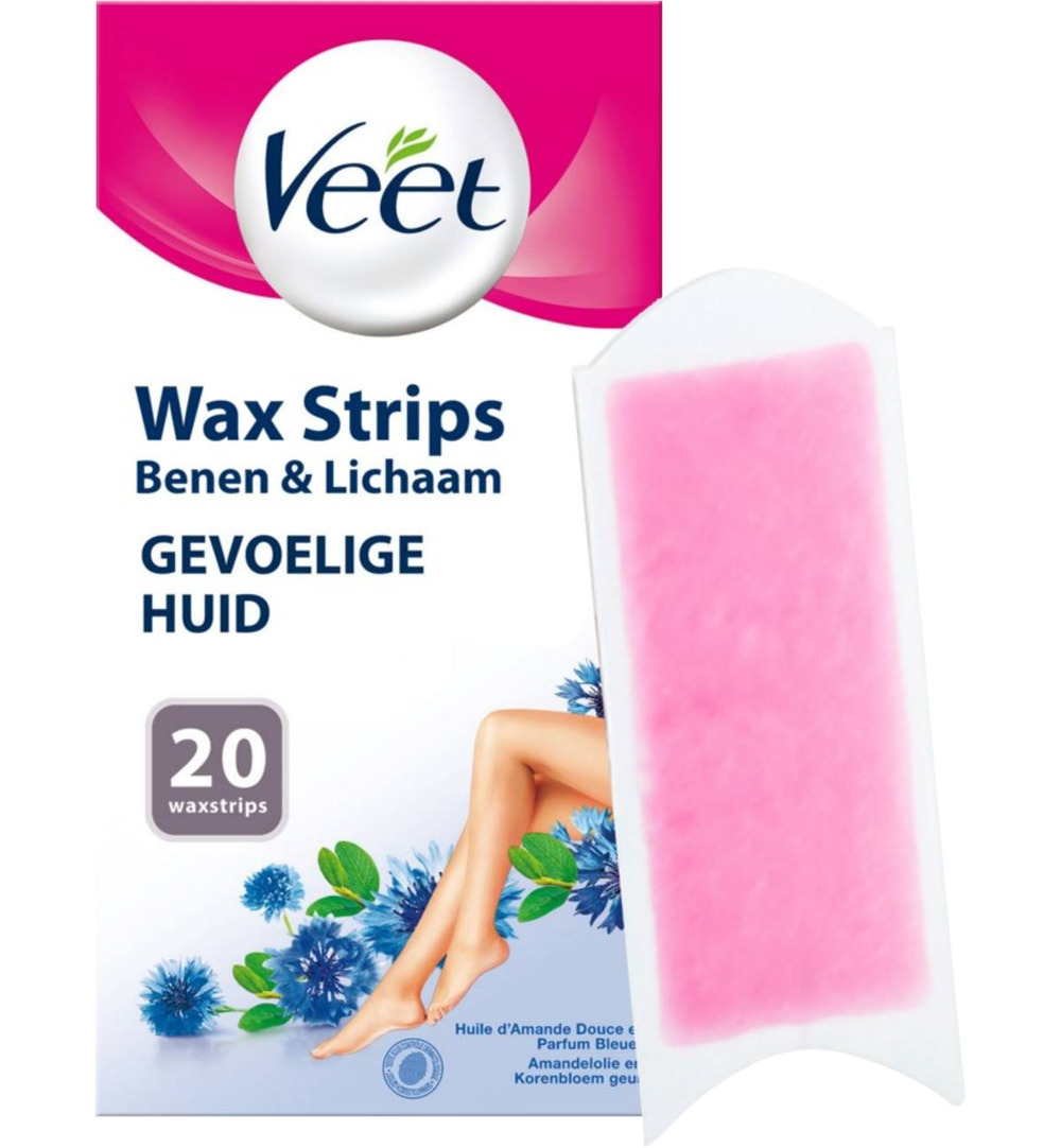Veet Koude waxstrips gevoelige huid (20 stuks)