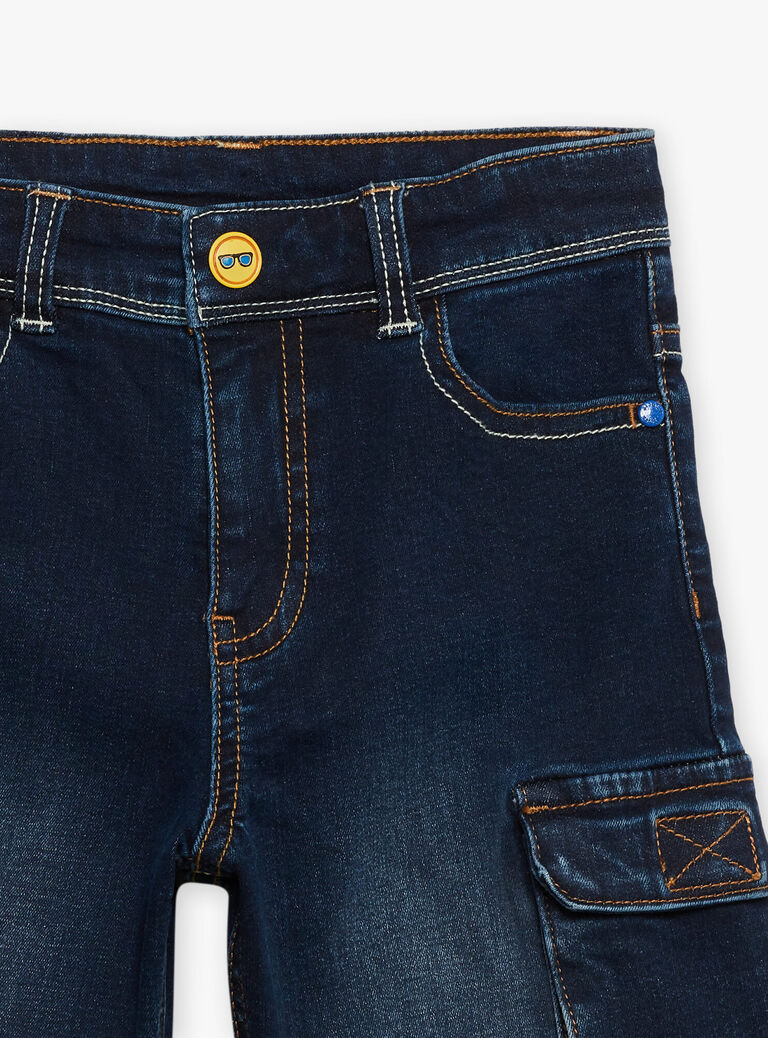Bermuda cargo bleu foncé