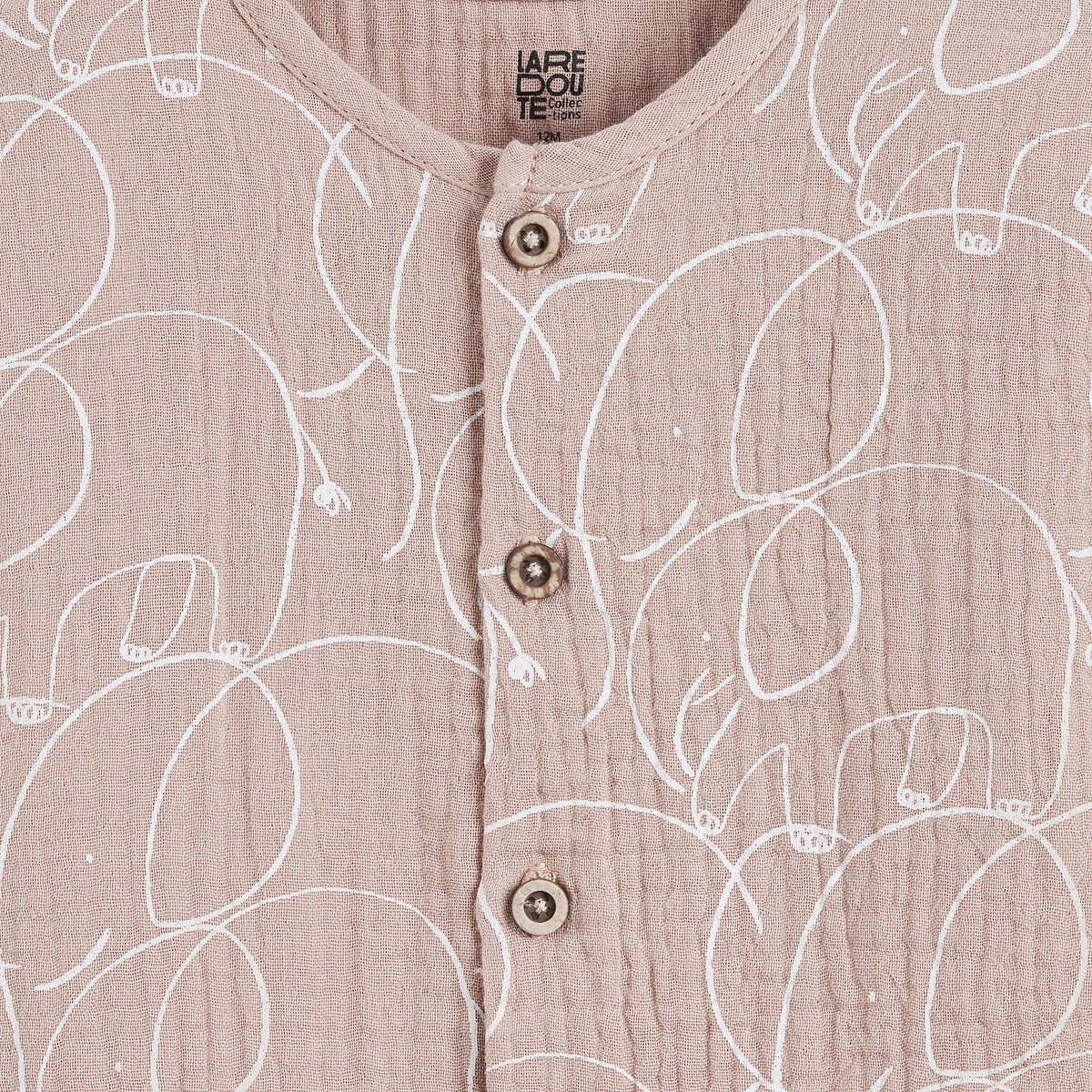 COLEÇÕES LA REDOUTE<br>Combishort com olifantenprint em tetra