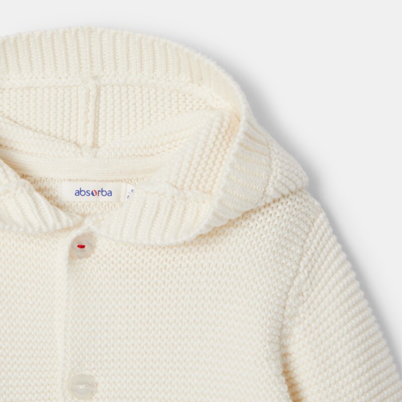 Gilet en tricot blanc naissance Absorba Blanc