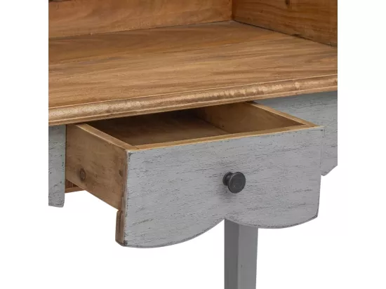 Bureau d'écriture bois d'acajou massif 80x40x92 cm