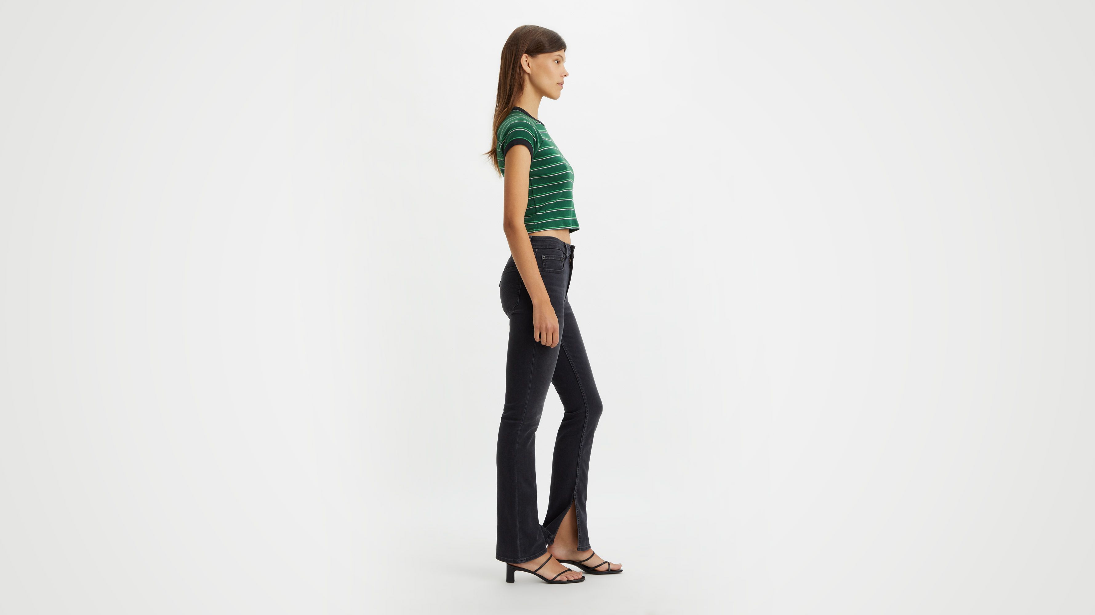 Jean 725™ Taille Haute Bootcut - Black Worn In - Noir