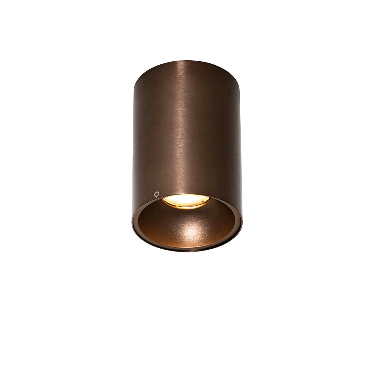 Moderne opbouwspot donkerbrons GU10 50mm - Deep
