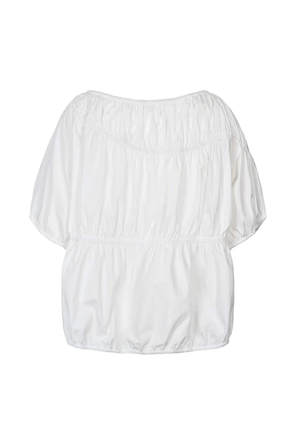Rabens Saloner  Lotte poplin top - hvid