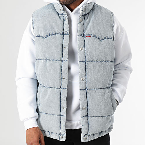 Doudoune Sans Manches A5634 Bleu Wash