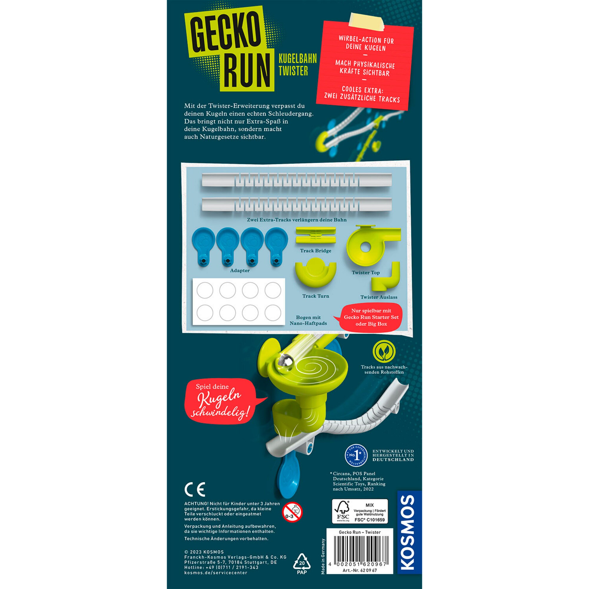 Kosmos Kugelbahn Gecko Run - Twister