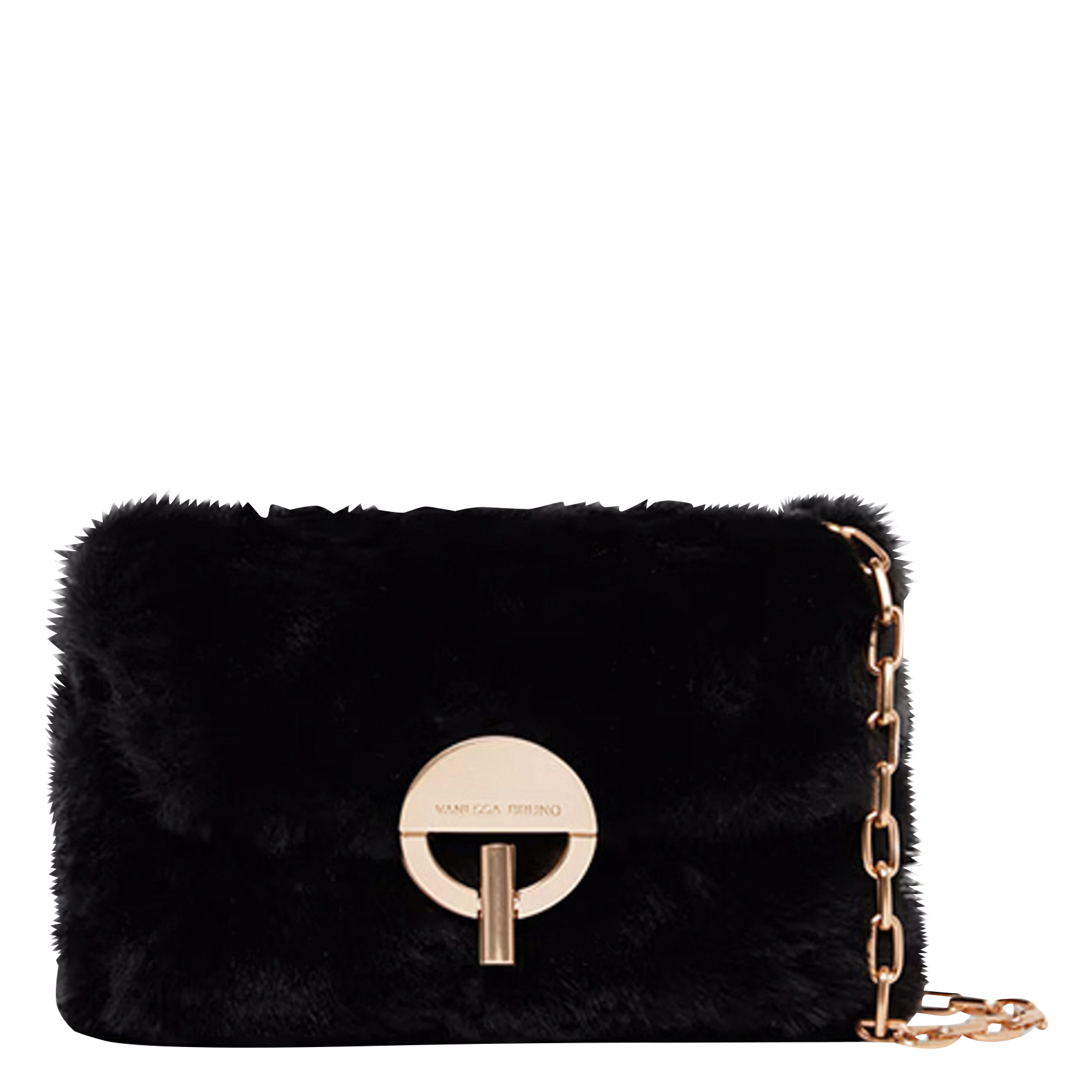 NANO MOON - Sac bandoulière matelassé en cuir | Noir