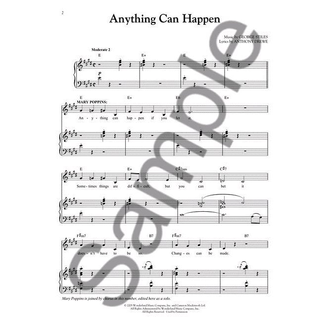 Hal Leonard - Broadway Singer's Edition: Mary Poppins (PVG)