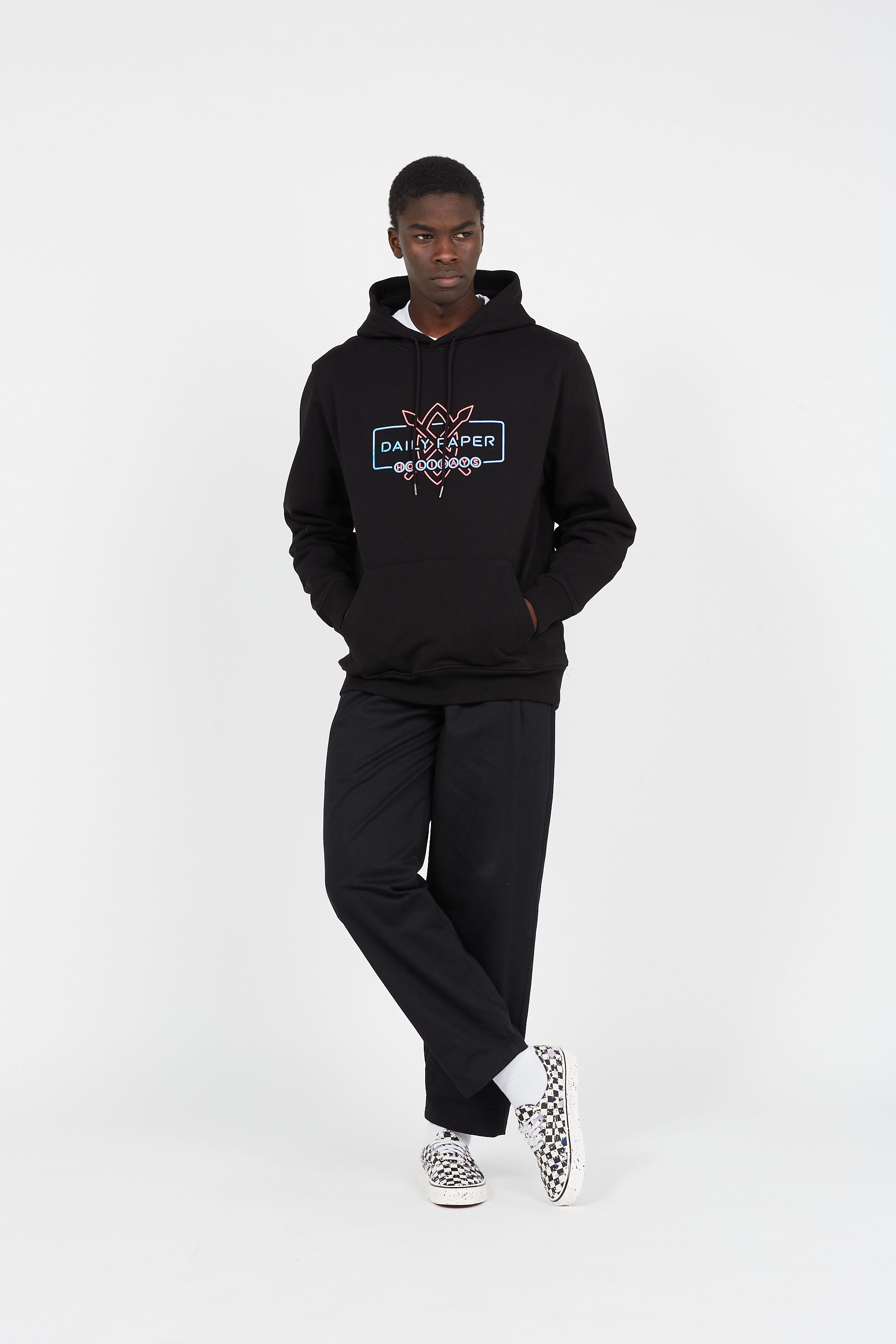 Daily Paper Hoodie hosort hood Noir