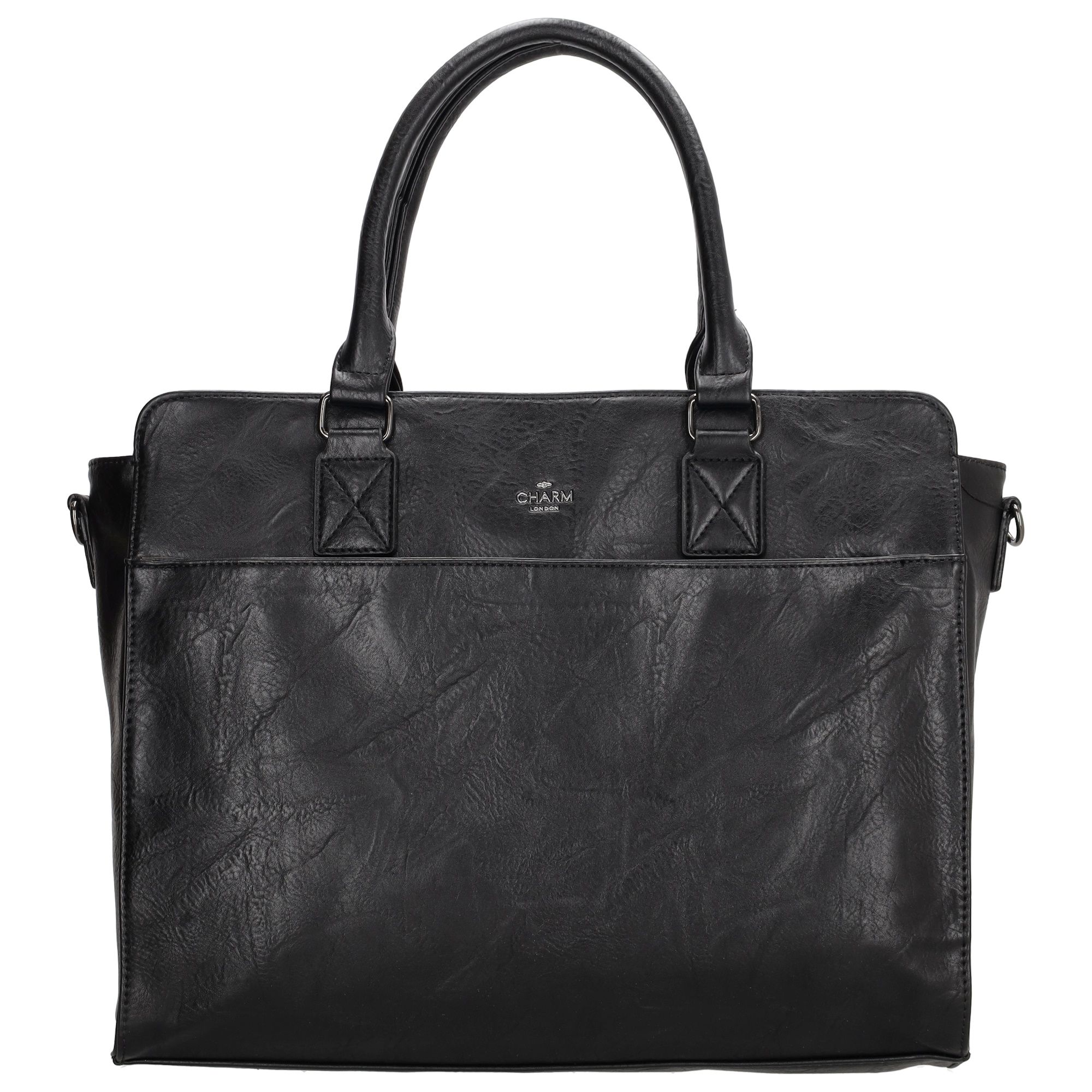 Charm London Dow Gate Handtas 15,6 inch Zwart