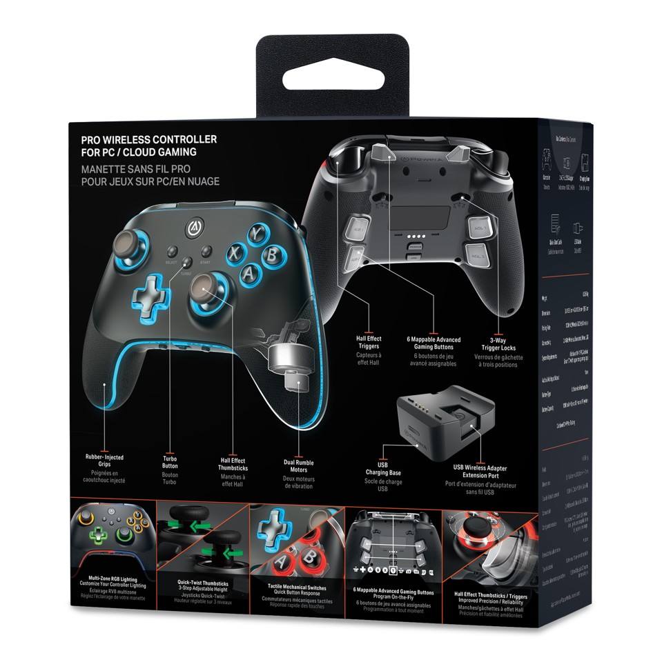 PowerA Pc/Cloud Wireless Controller with Lumectra - Black (PC/Cloud)
