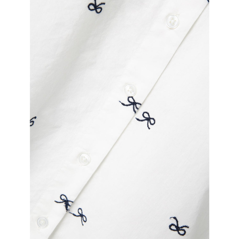 Køb Name It Bright White Bow Filippas Oversize Long Skjorte