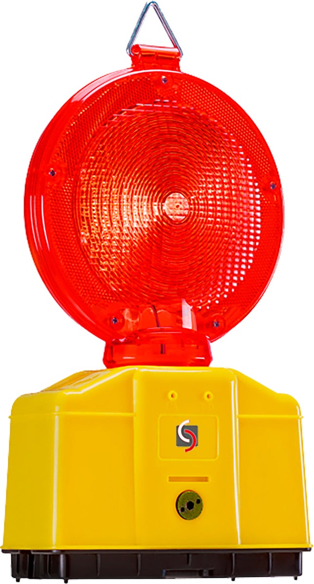 UVV Professionele Bouwplaatslamp, Rode LED, incl. 50Ah Lucht-Zuurstofaccu (1 accu inbegrepen)