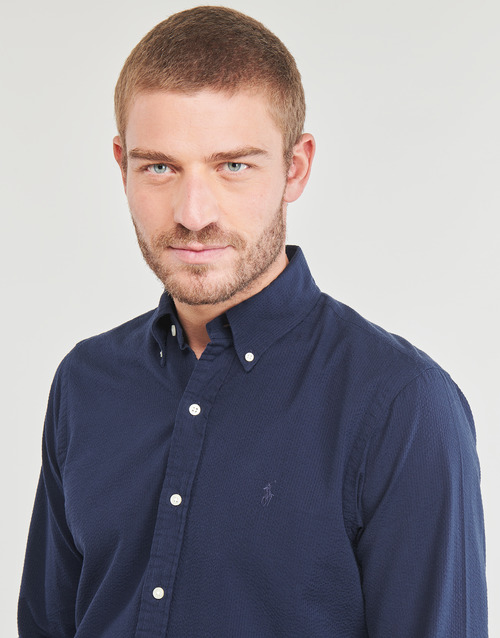 Polo Ralph Lauren - CHEMISE COUPE DROITE EN SEERSUCKER Azul / Astoria / Navy