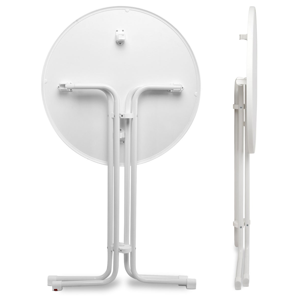Beautissu Sylt statafel Ø 80 cm wit