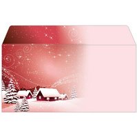 Enveloppe à motif de Noël 'Silent Night', format long