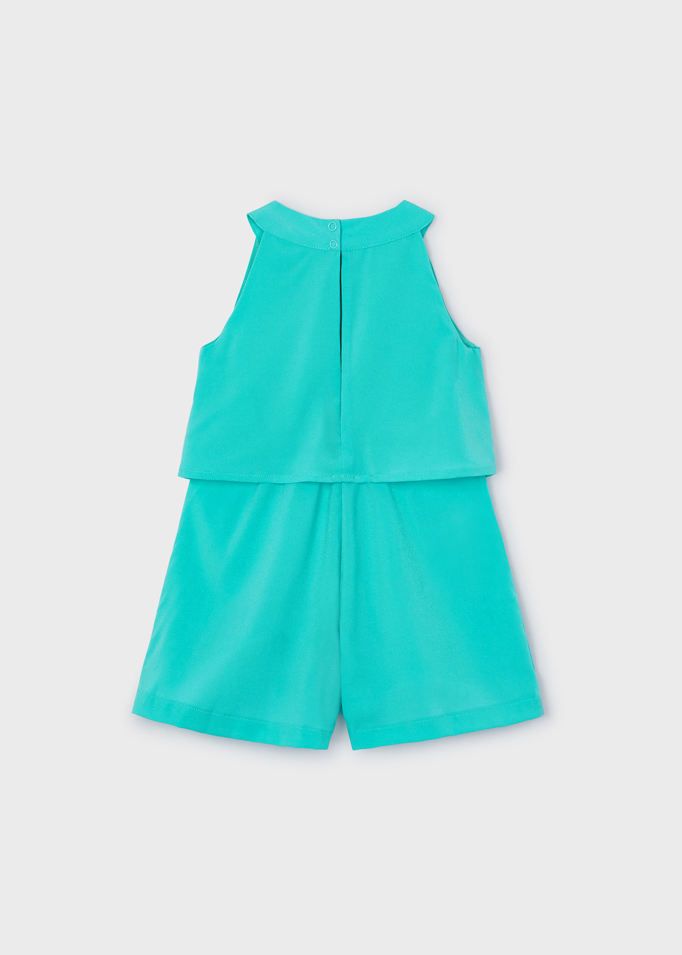 Macacão Jade com babados em crepe para meninas