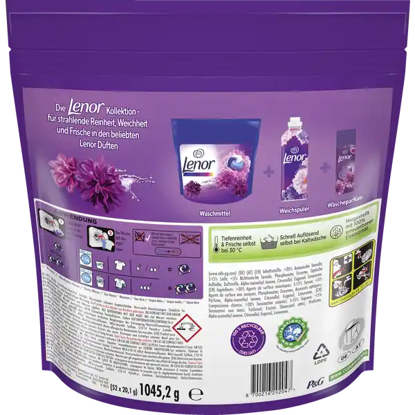 All-in-1 Pods Colorwaschmittel Amethyst Blütentraum 104WL
