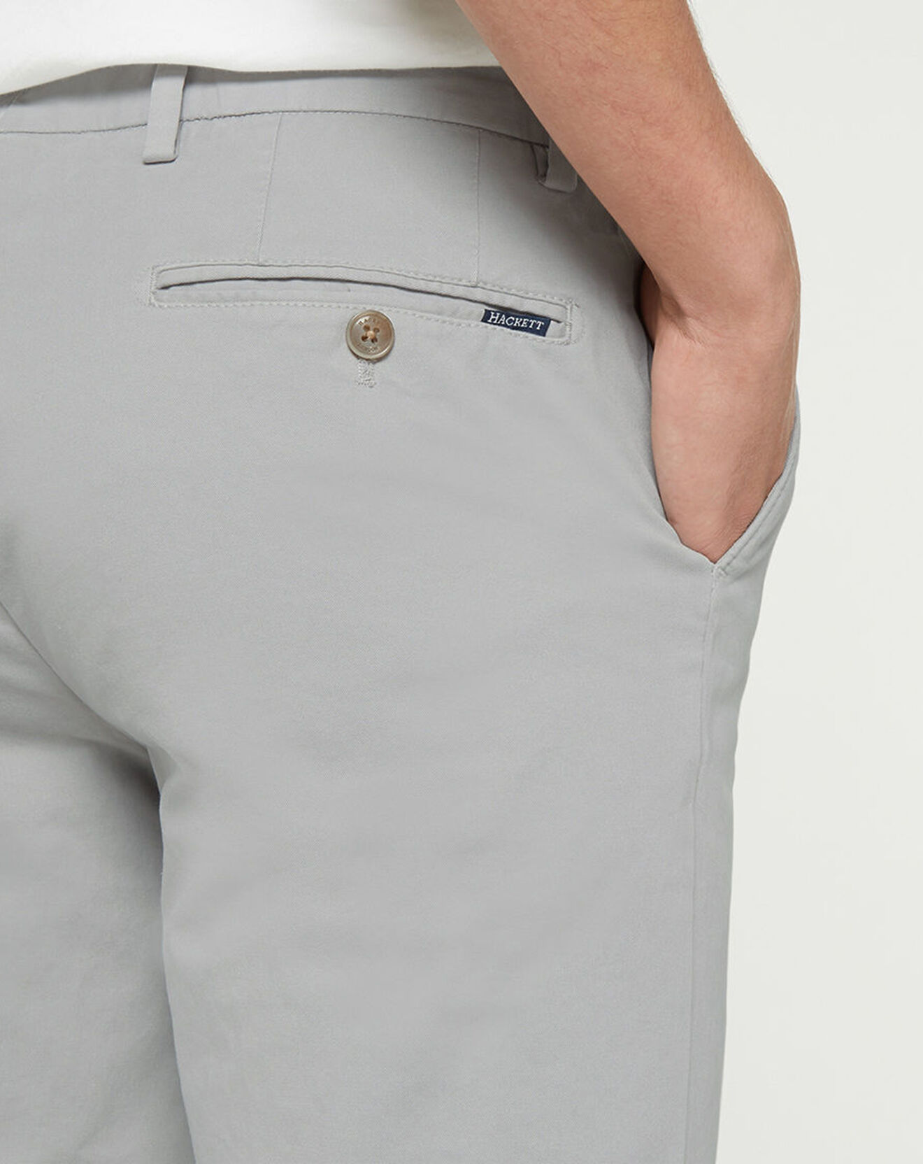 Hackett London Pantalon chino Slim Fit core kensington gris