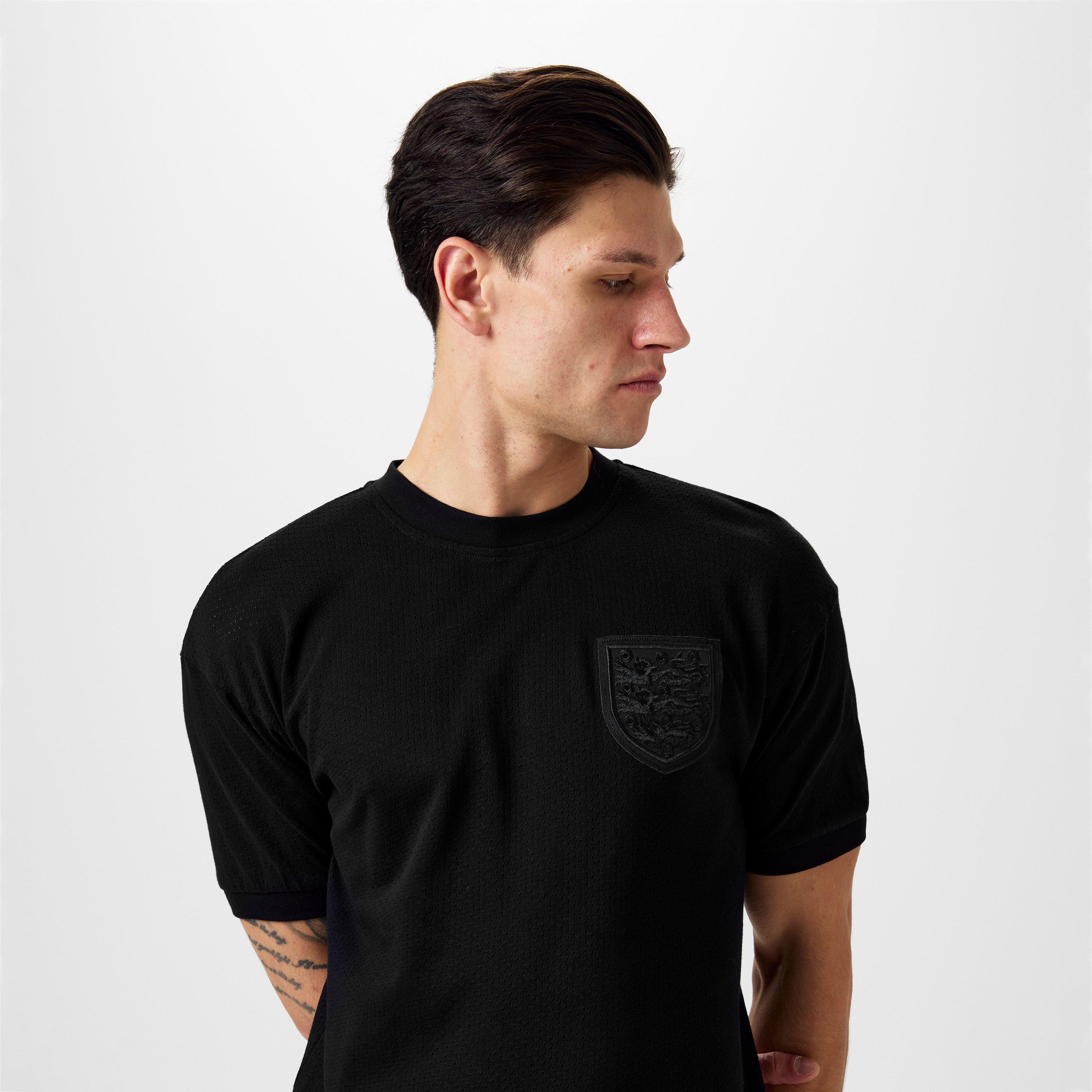 Score Draw Scoredraw England 1970 Black Out Shirt Mens