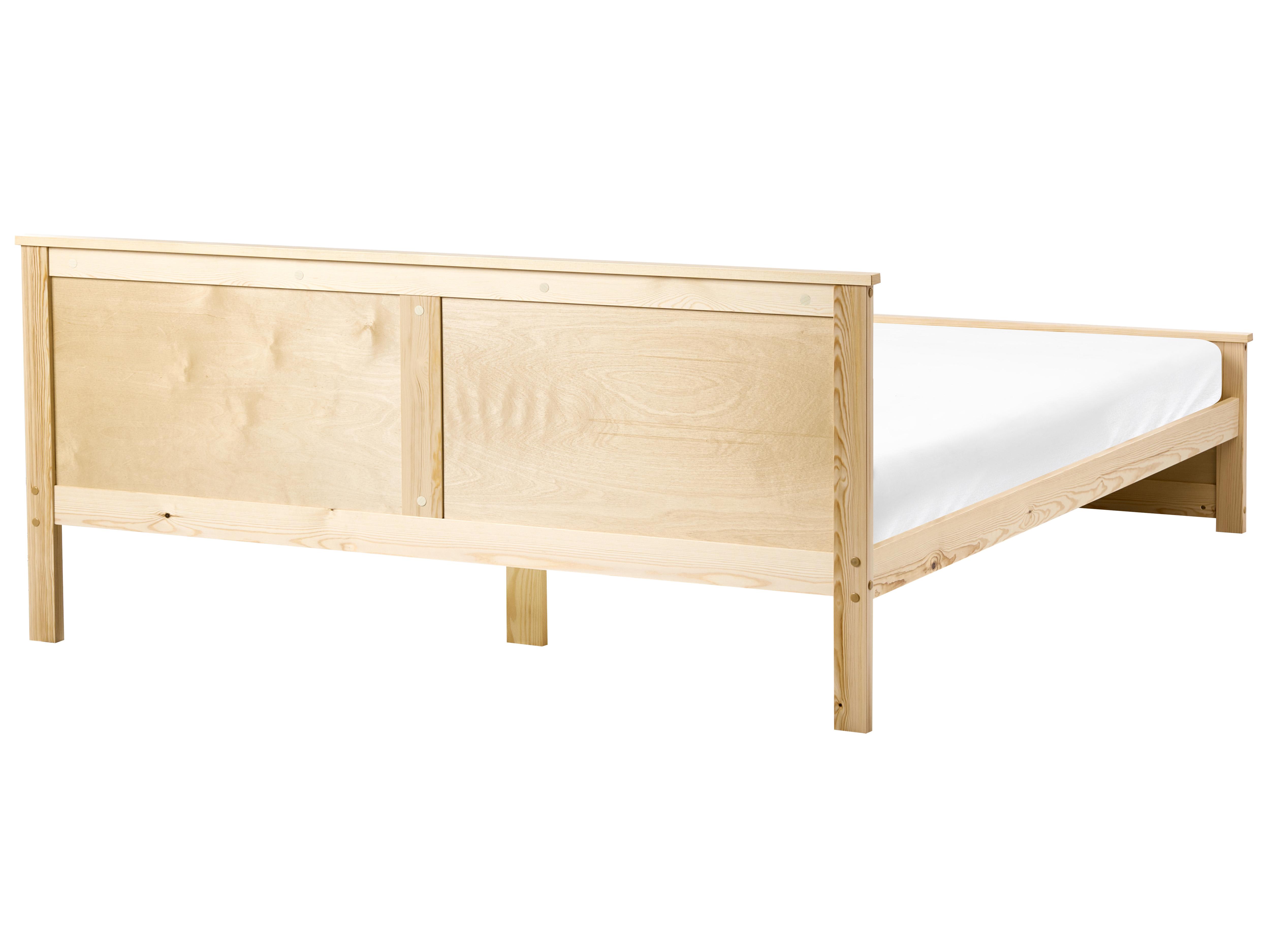 Bed Dennenhout DAUPHIN 180 x 200 cm Lichtbruin