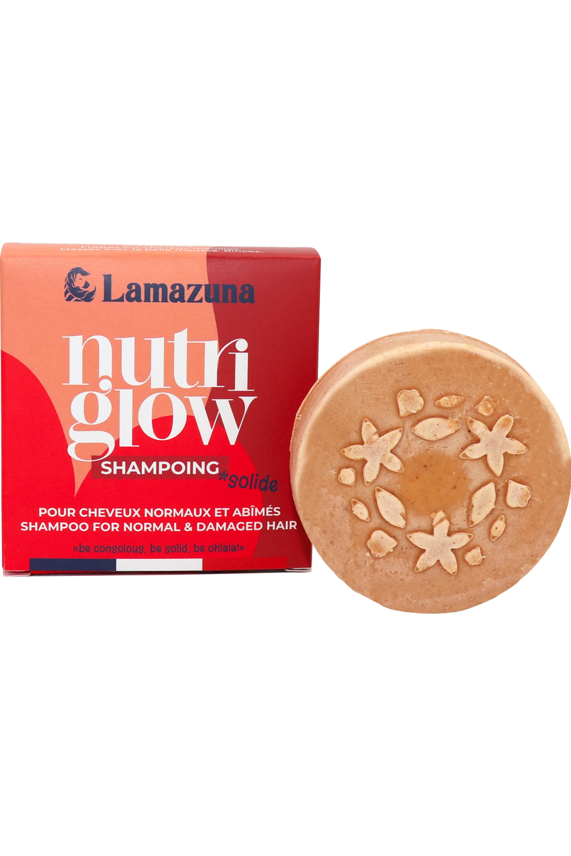 Lamazuna Shampoing solide cheveux normaux Nutri Glow-70 ml