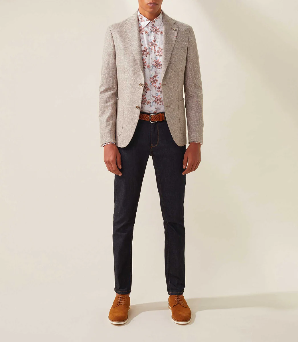Veste casual beige 