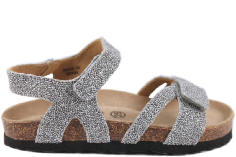 SOFIE SCHNOOR GIRLS SØLV GLIMMER SANDAL
