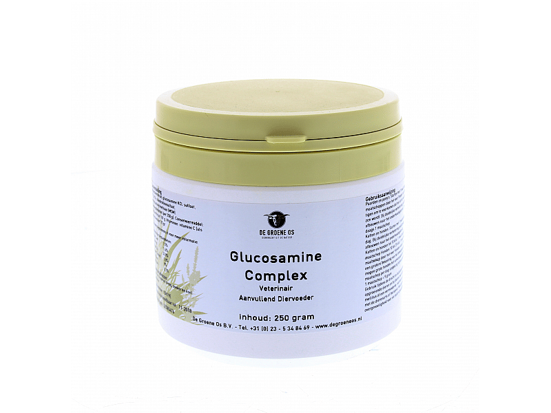 Glucosamine Complex (Veterinair) Hond Kat Groene Os 250 gram