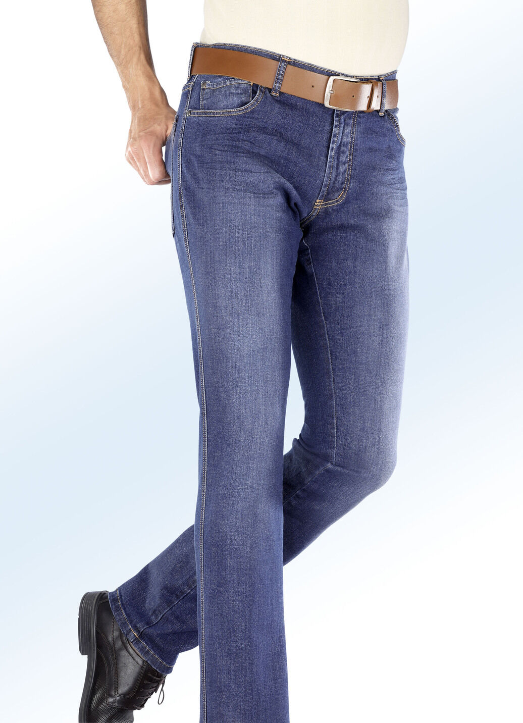 Jeans von «Francesco Botti» mit Dehnbund in 3 Farben