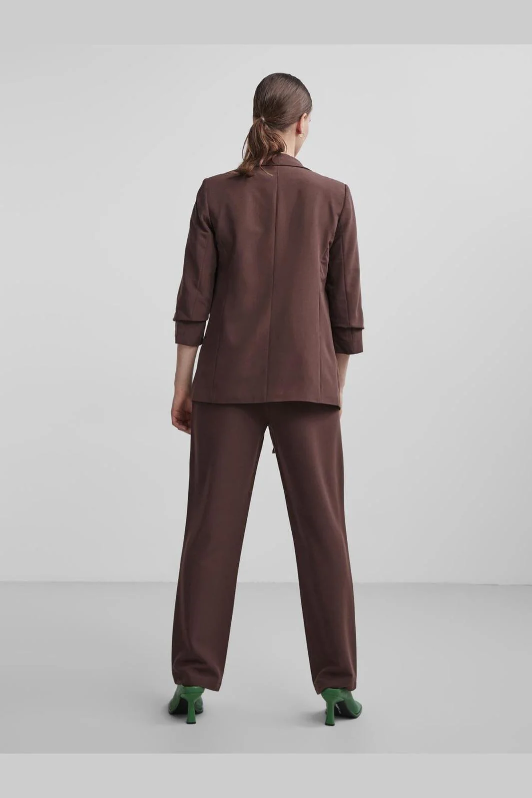 Pieces Pcbosella 3/4 Blazer 3830446 chicory coffee