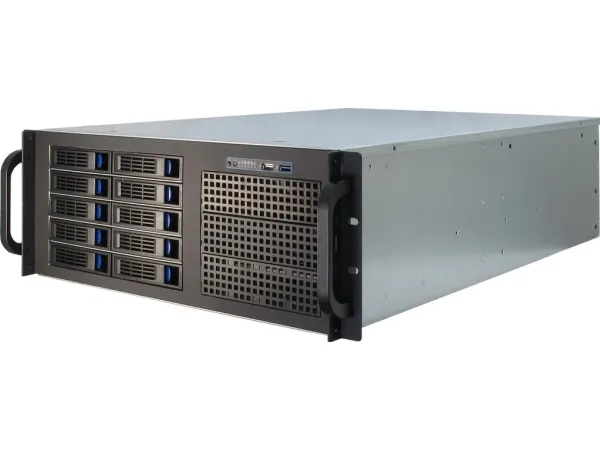 Inter-Tech IPC 4U-4410 - Rack-monterbar - 4U - forlænget ATX / SSI EEB - ingen strømforsyning (ATX) - USB