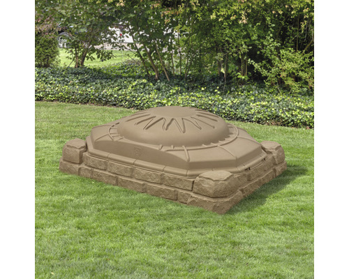 Step2 Play & Store zandbak, kunststof, 107 x 71 x 28 cm, bruin