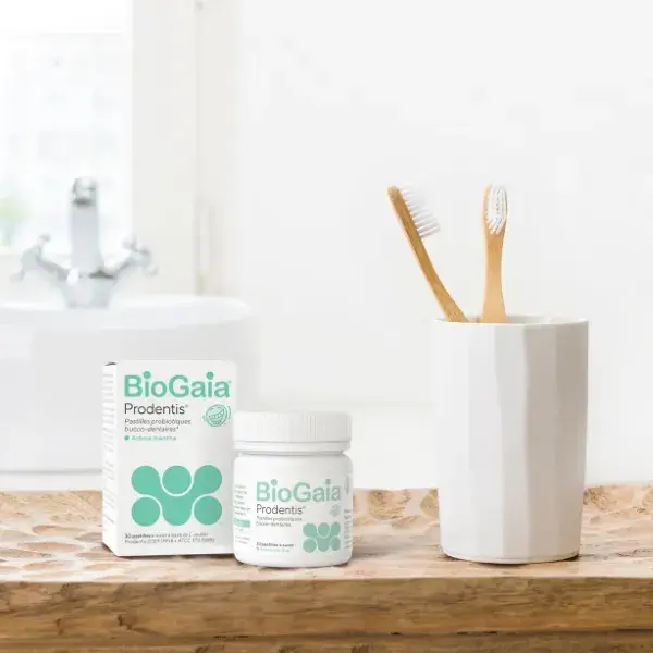 BioGaia Prodentis Pastilles Probiotiques Pomme- Boîte 30 pastilles