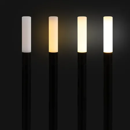 Idena LED Tischleuchte mit Akku, schwarz, 26cm, dimmbar