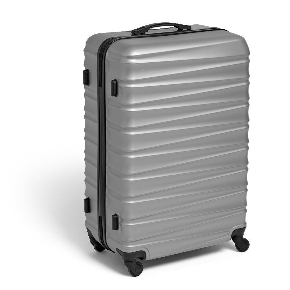 Valise cabine 92L plastique ABS noire 51x29xH76cm