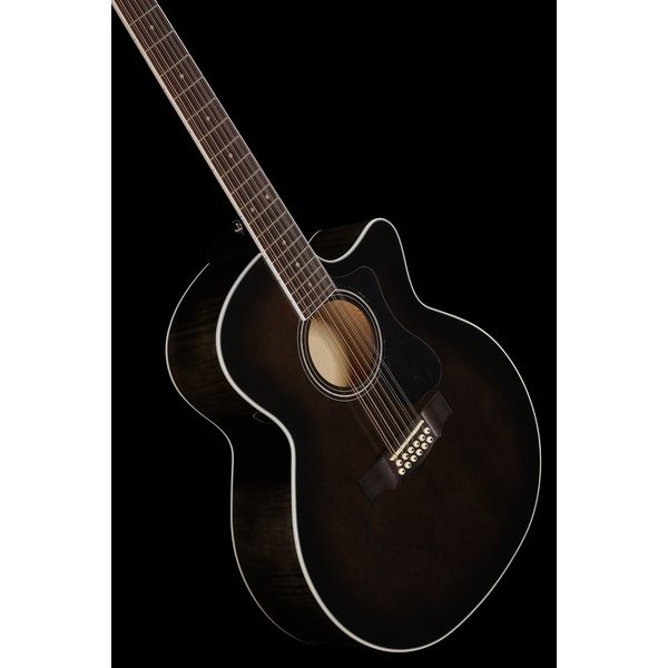 Guild F-2512CE Deluxe Trans Black B.
