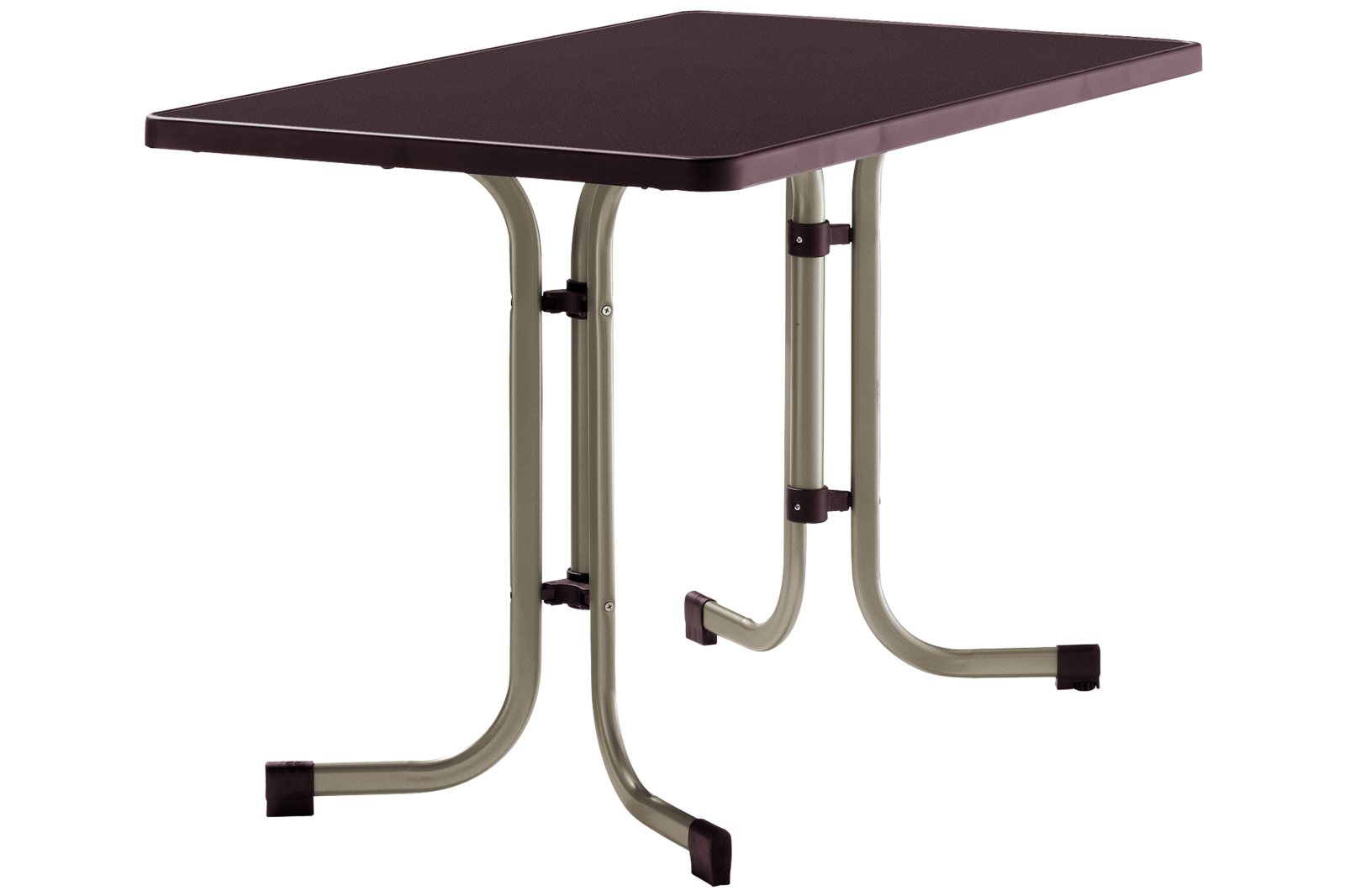Klapptisch BOULEVARD - champagner-braun - 115x70 cm