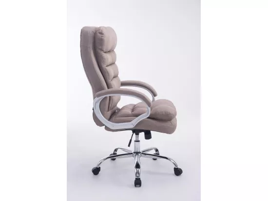 Chaise de bureau - Tissu - Taupe - XXL Vancouver