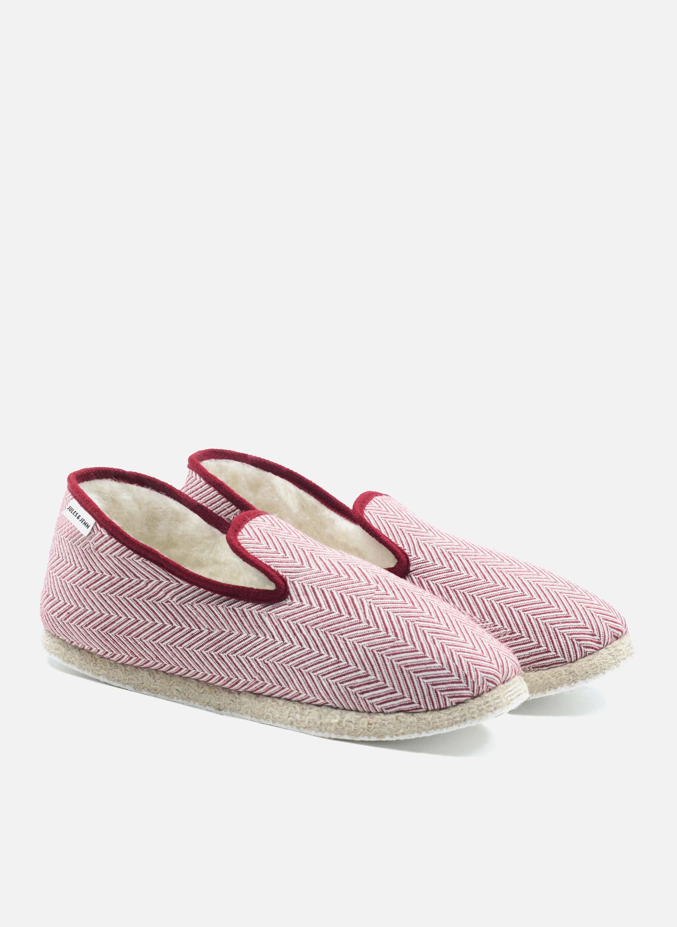Charentaises tissu | Blanc