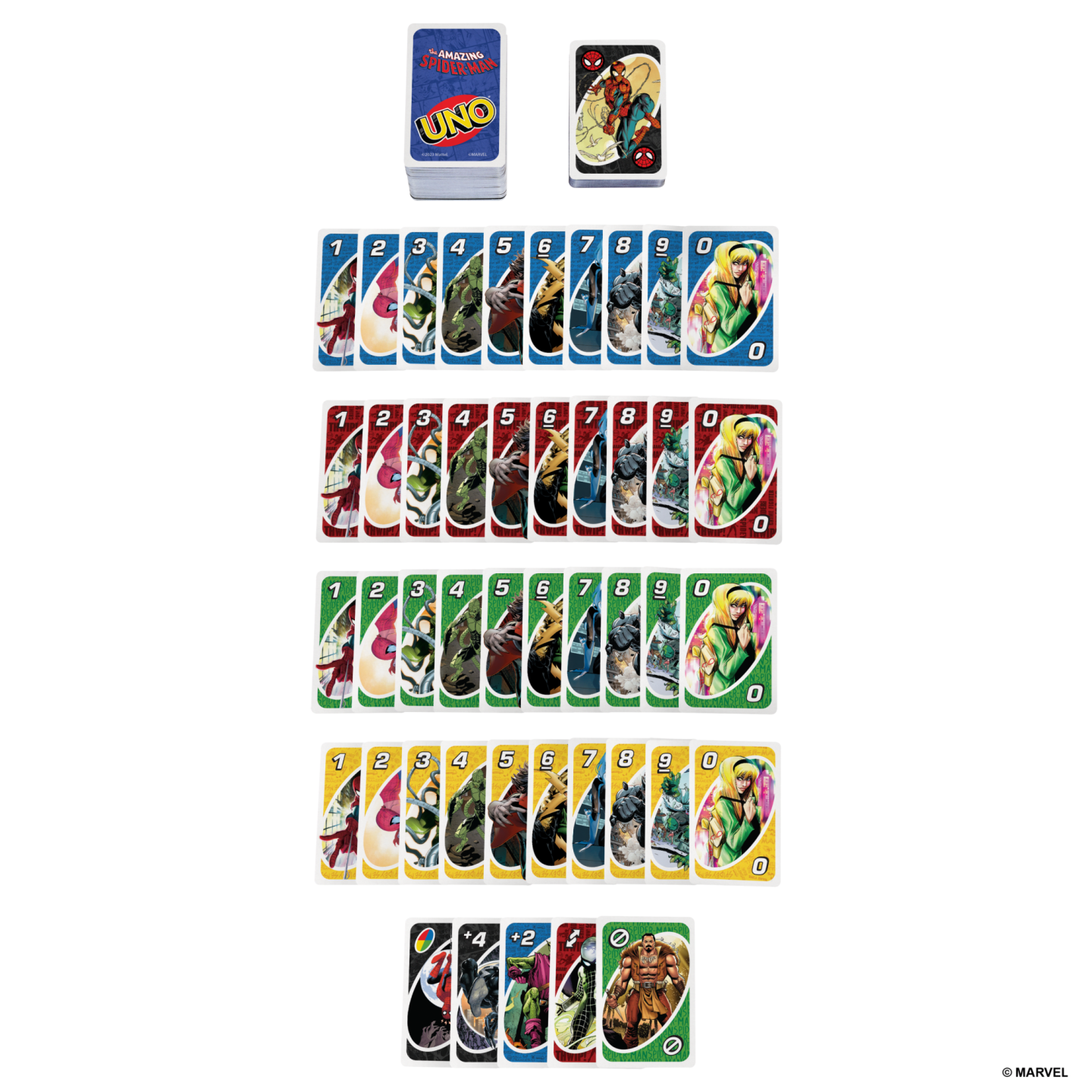 UNO Spider-Man Kartenspiel Gesellschaftsspiel für Familien / Kinder (HXY08) Lizenziert
