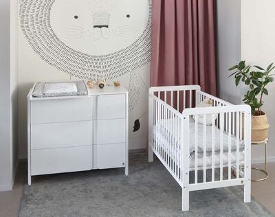 Yappy Kids YappyUno Cot Sprinkelseng, White