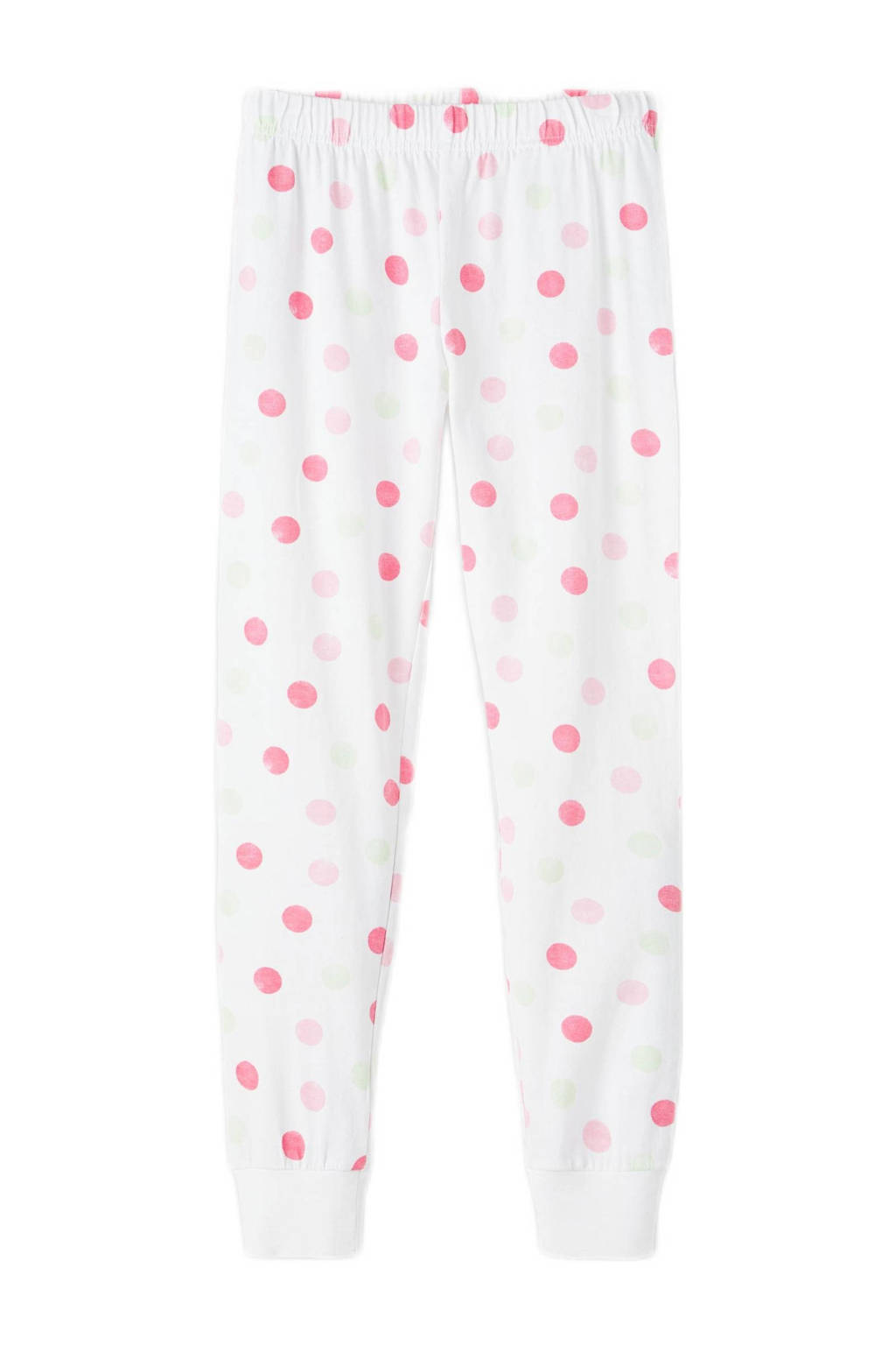 NAME IT pyjama NKFNIGHTSET met printopdruk lichtgroen/ecru