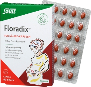 Floradix Folsäure Kapseln, 60 Stück