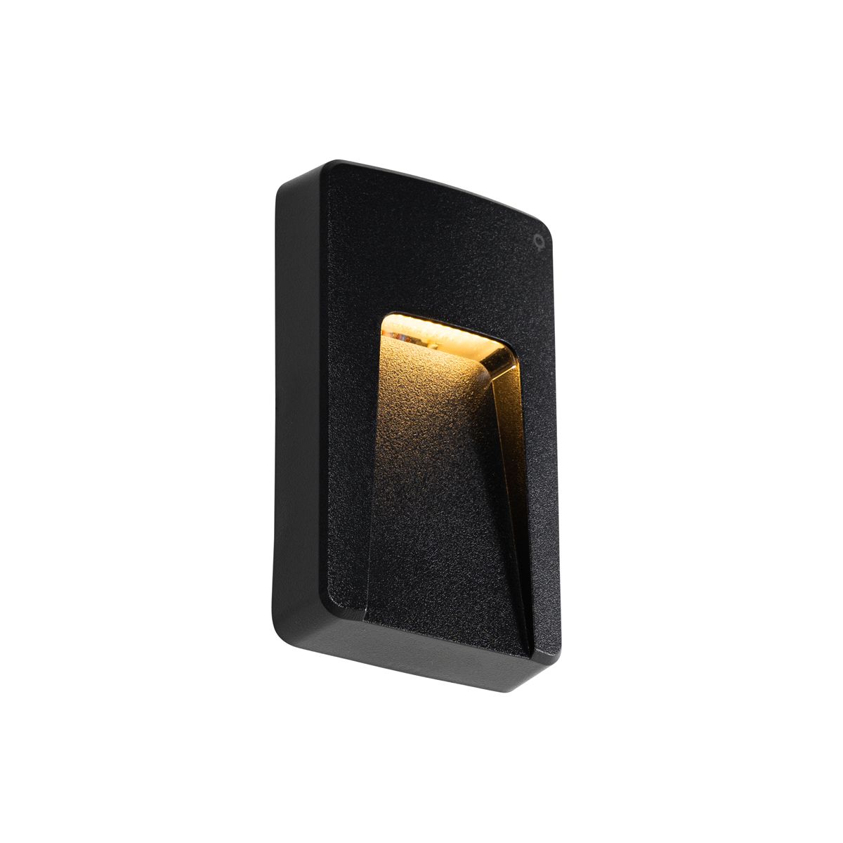 Buiten wandlamp zwart rechthoekig incl. LED IP65 - Gem