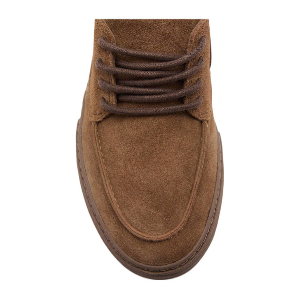Mango Kids suède enkelboots cognac