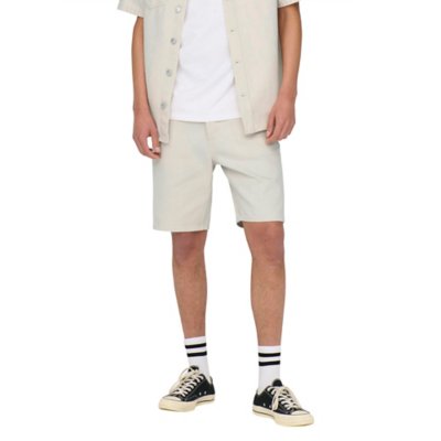 Short homme Onsedge Ecru 6558 Pim Dnm No ONLY AND SONS