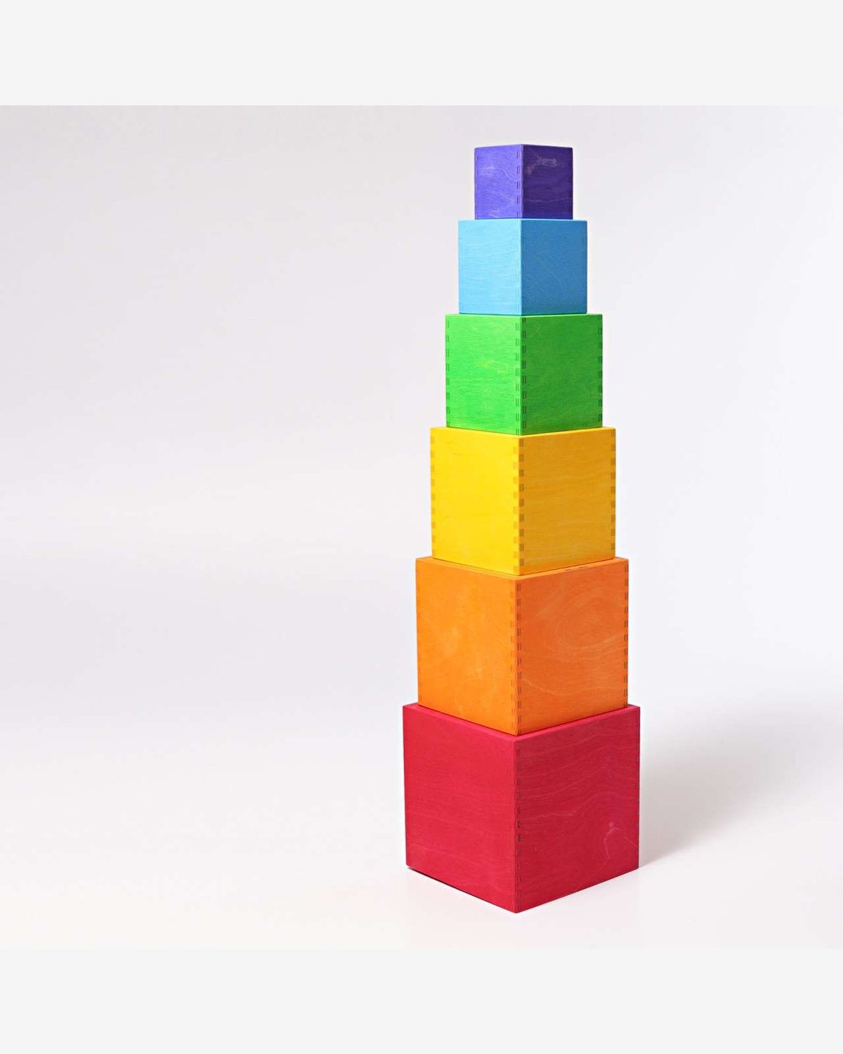 Stablekasser Regnbue 6pk – Leke i Tre | Montessori Leker