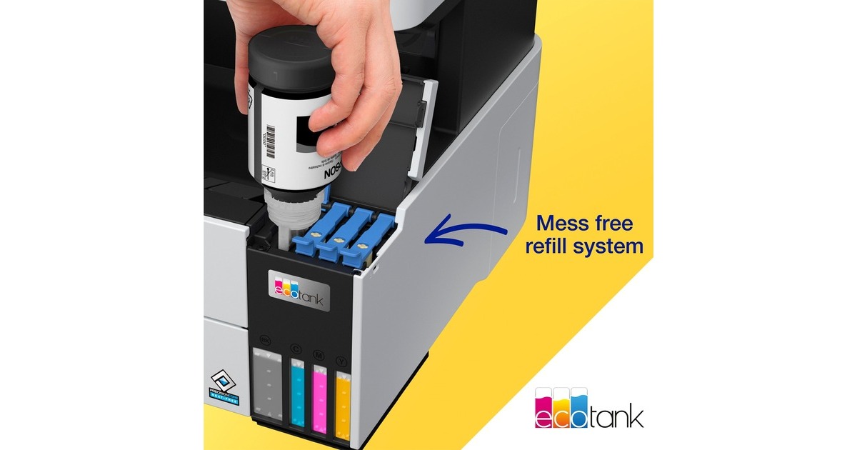 EpsonEcoTank ET-5150 all-in-one inkjetprinter  (Grijs/zwart, Scannen, Kopiëren, LAN, Wi-Fi)